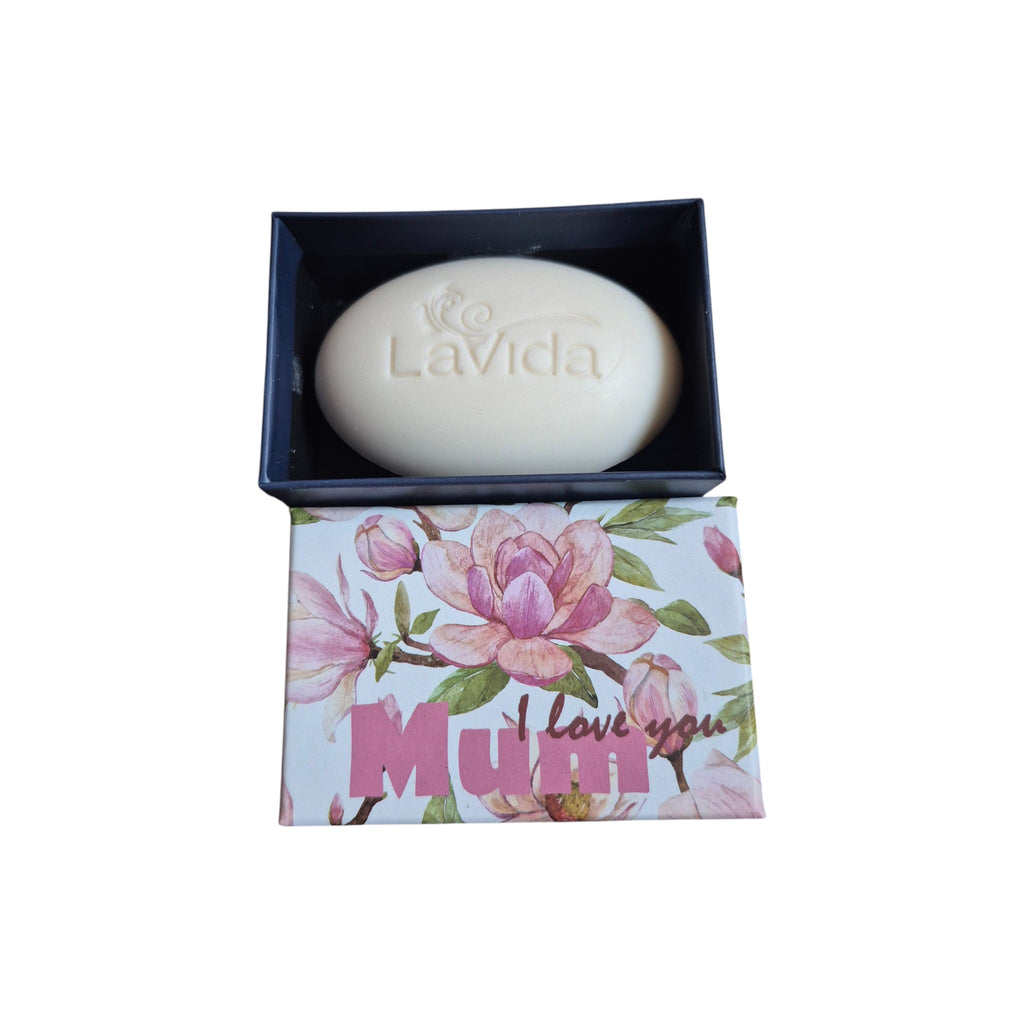 LaVida Mum I Love You Floral Pink Gift Boxed Triple Milled Soap 80g nz