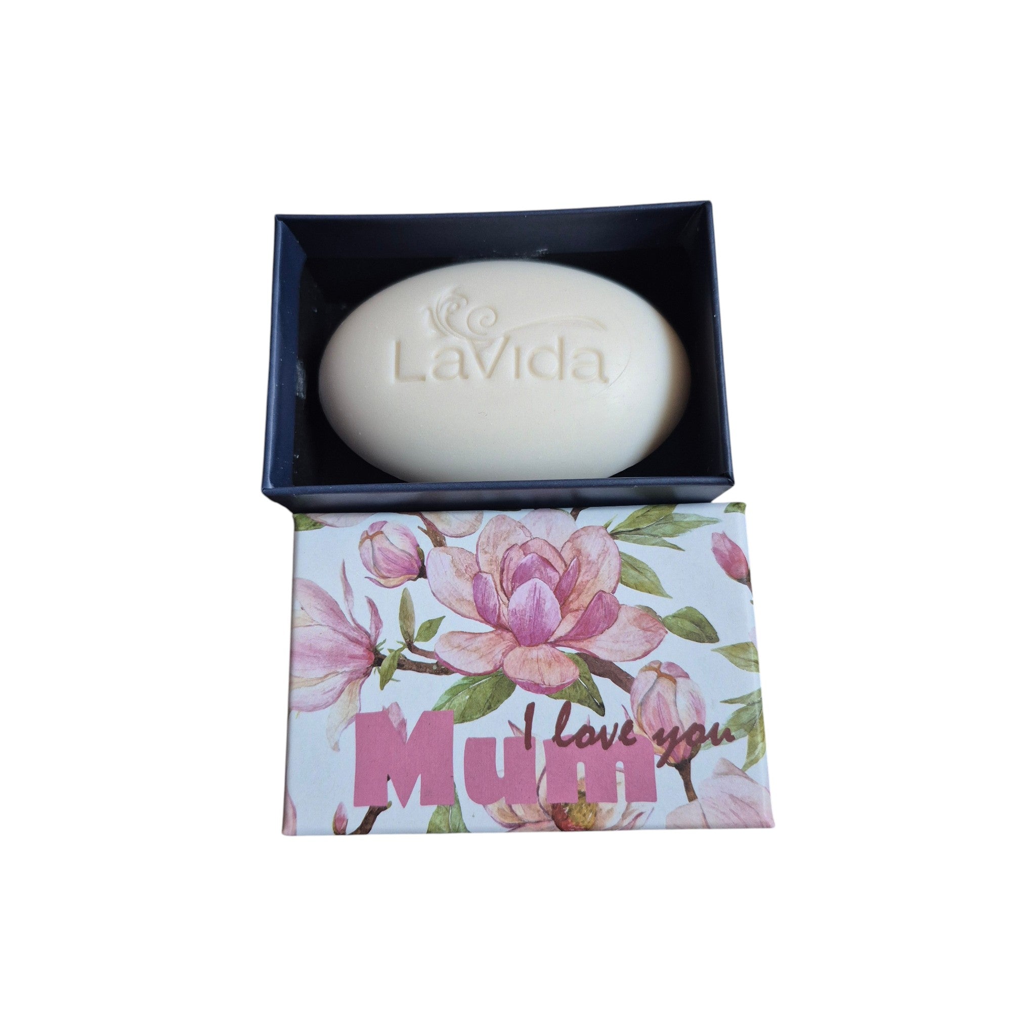 LaVida Mum I Love You Floral Pink Gift Boxed Triple Milled Soap 80g nz