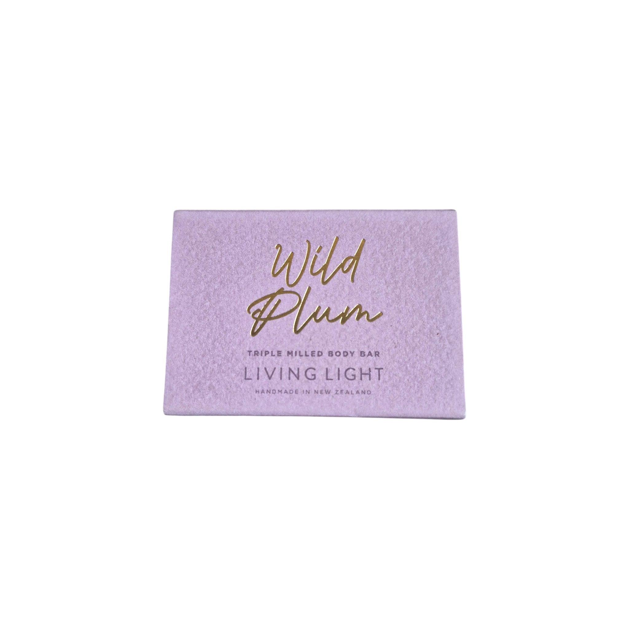 Living Light Wild Plum Triple Milled Body Bar 80g nz