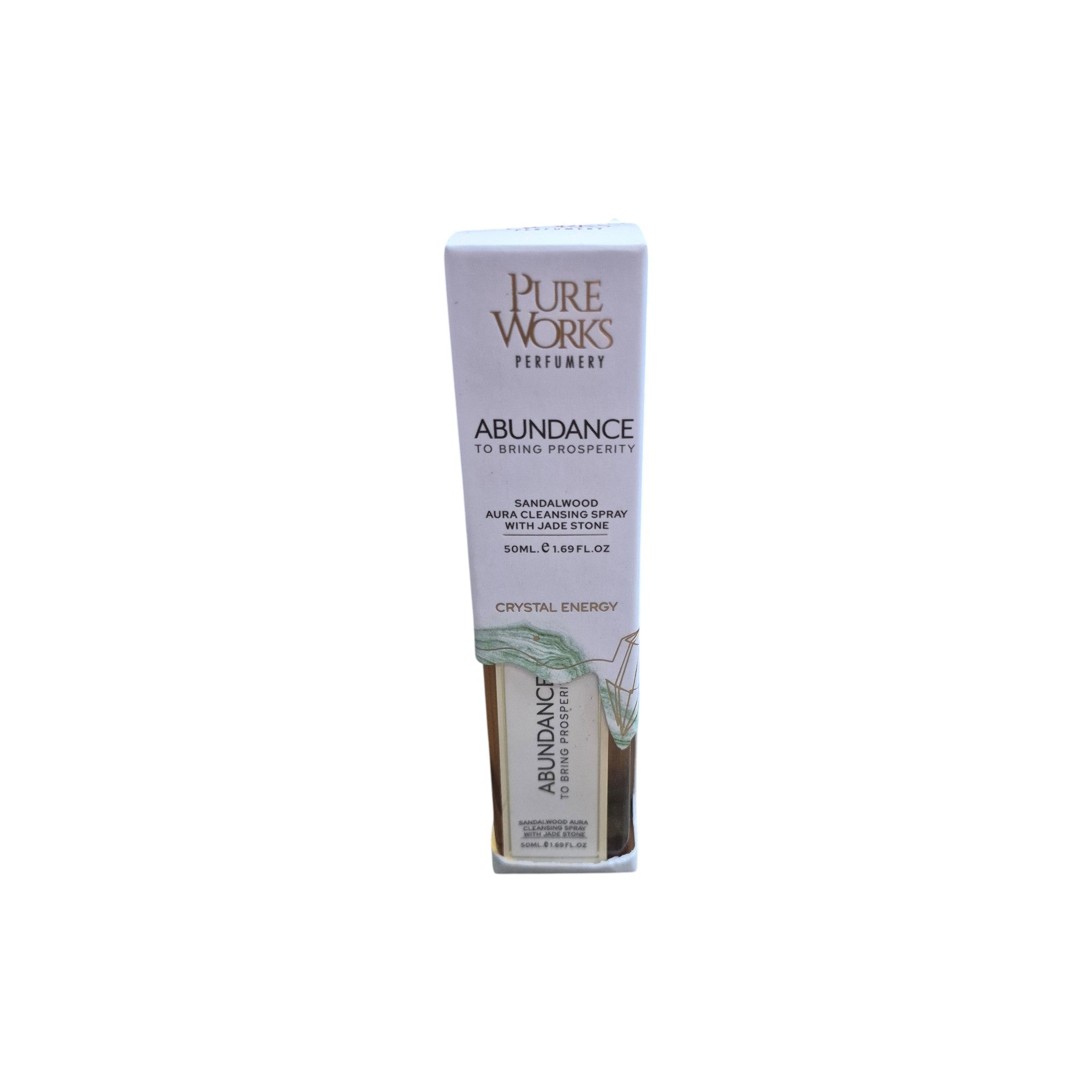 PureWorks Perfumery Abundance Sandalwood Aura Cleansing Spray with Jade Stone 50ml nz