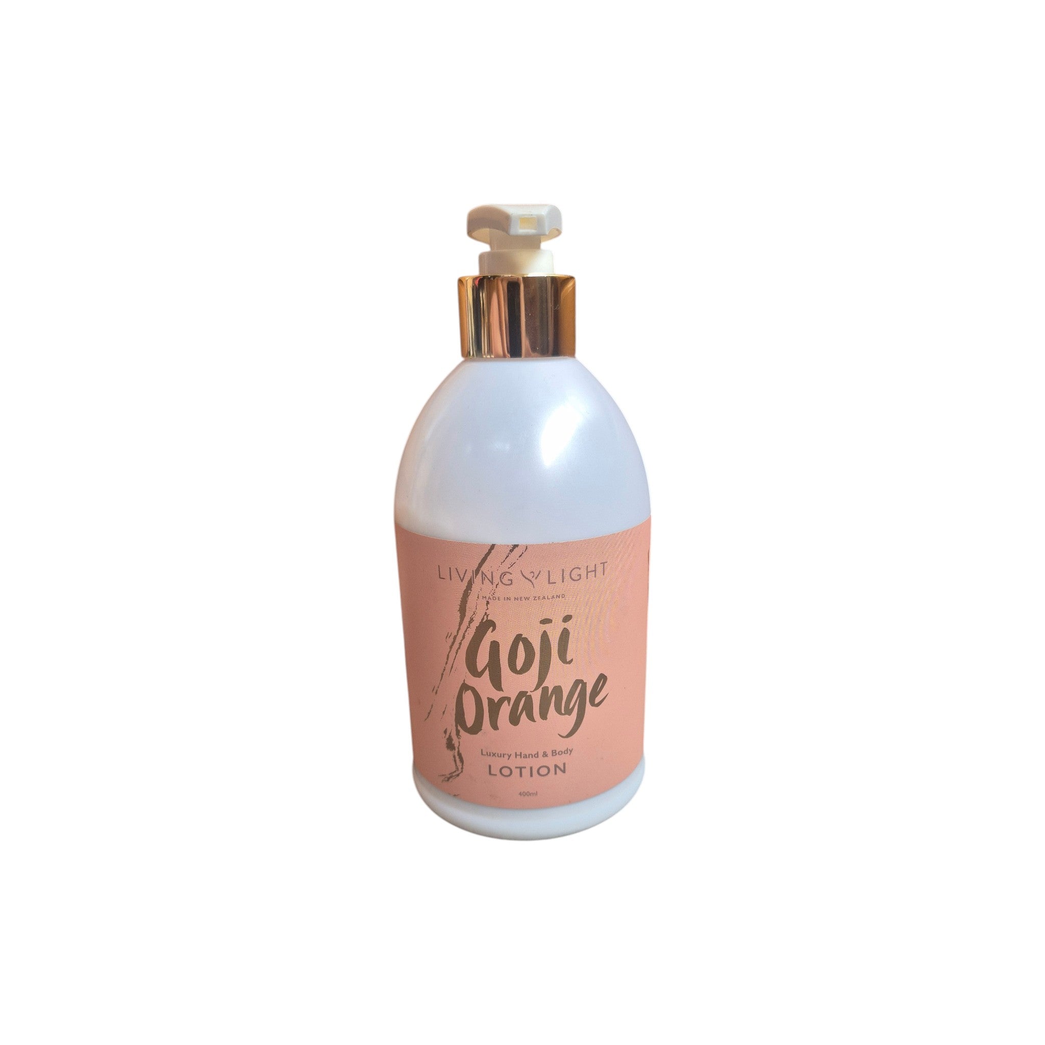 Living Light Goji Orange Hand & Body Lotion 400ml nz