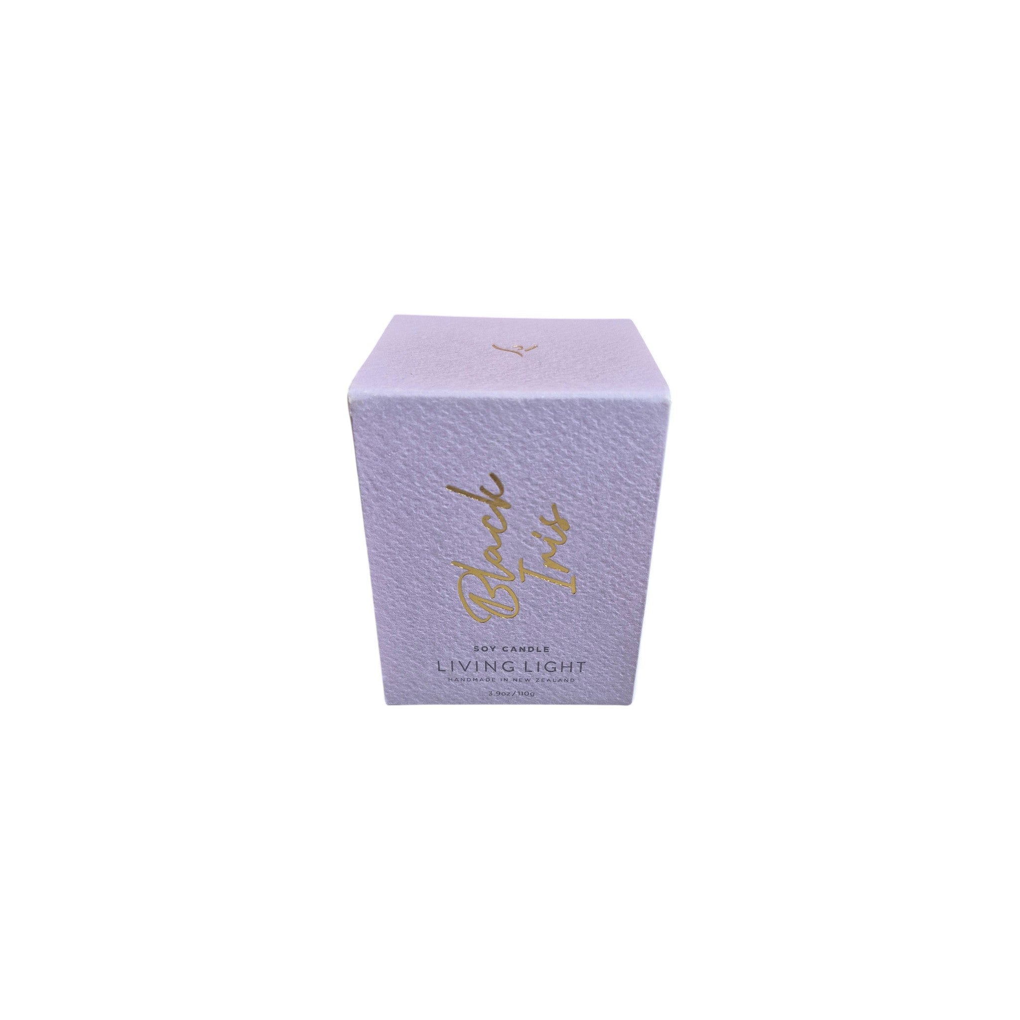 Black Iris Soy Candle 110g living light nz