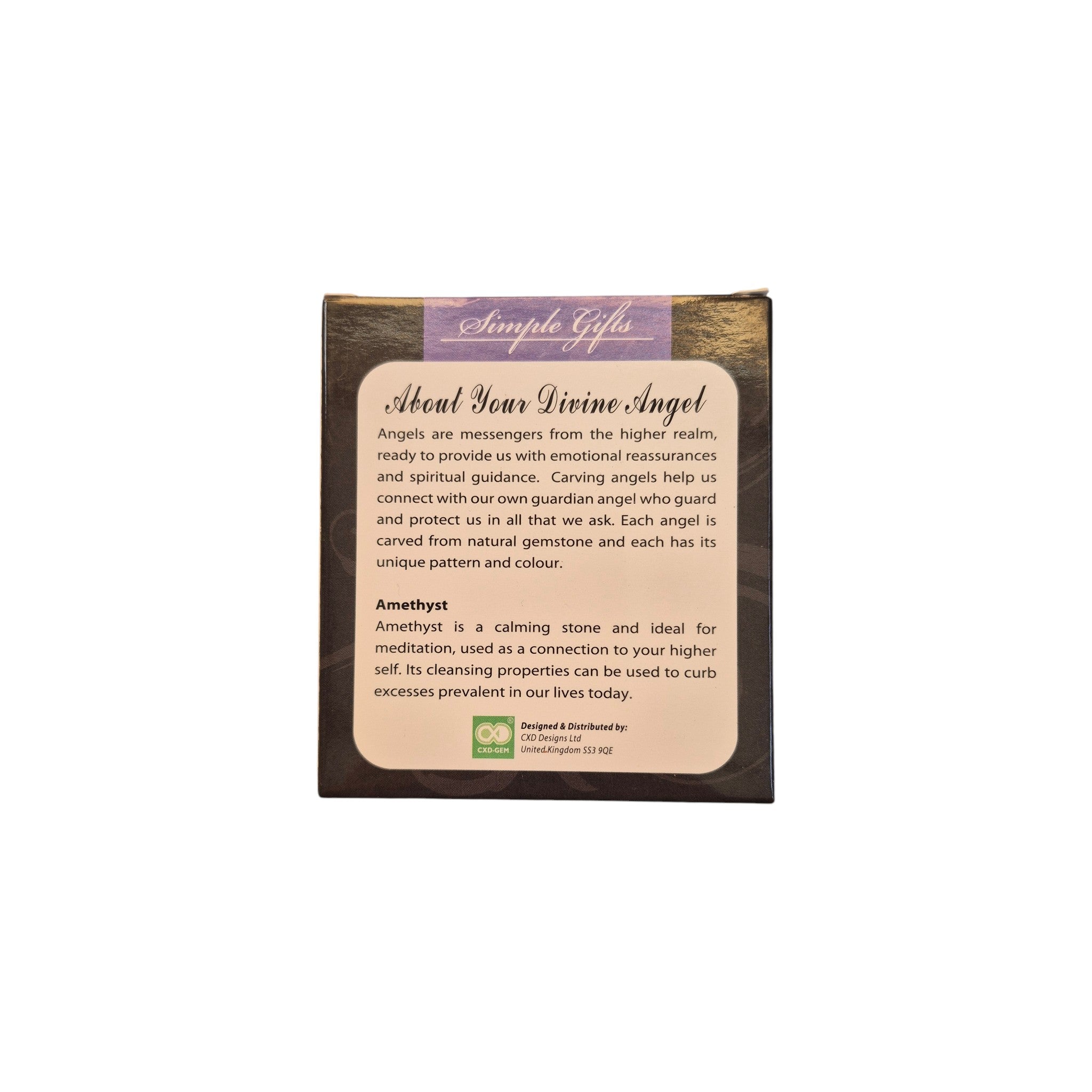 Simple Gifts Amethyst Divine Angel Wellness Stone nz