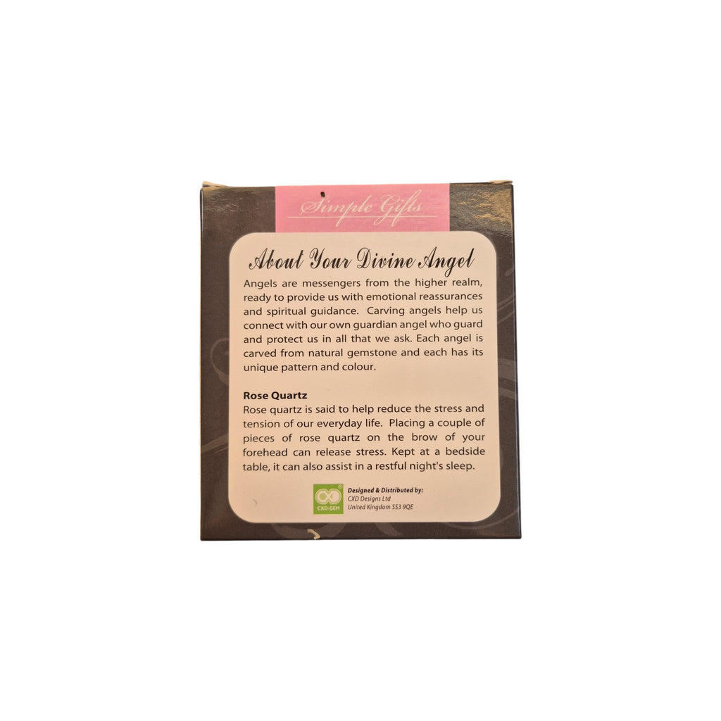 Simple Gifts Rose Quartz Divine Angel Wellness Stone nz