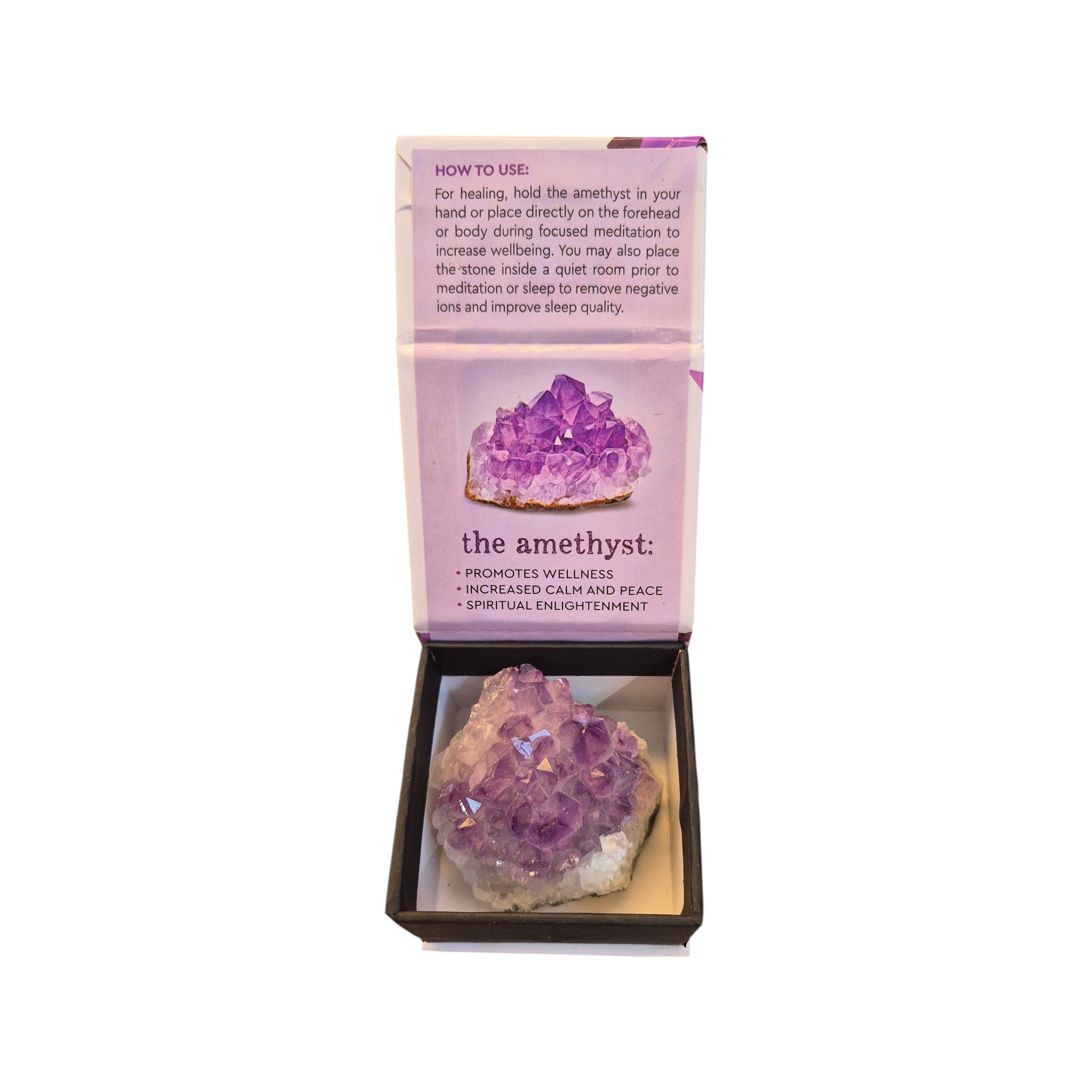 Amethyst Wellness Stone Healing Enlightenment Calm nz