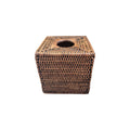 Le Monde Rattan Tissue Box Cover 14cm x 14cm nz