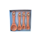 Rooster LaVida Festivo Acacia Wood Measuring Spoons Set of 4 nz