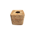Natural Rattan Tissue Box Cover | 14cm x 14cm nz