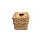 Natural Rattan Tissue Box Cover | 14cm x 14cm nz