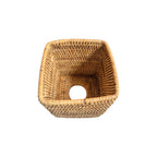 Natural Rattan Tissue Box Cover | 14cm x 14cm nz