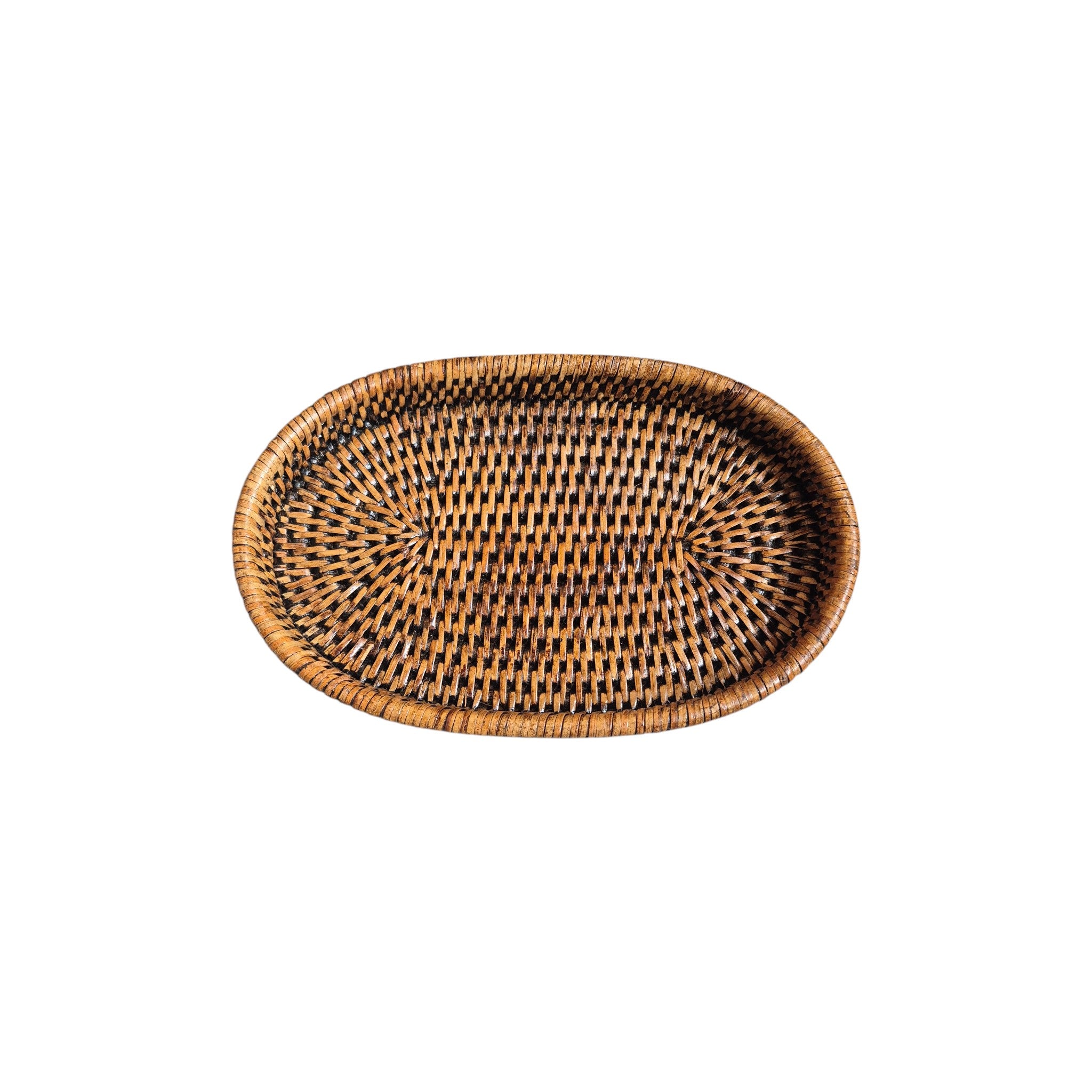 Rattan Oval Tray | Small 24cm x 15cm nz