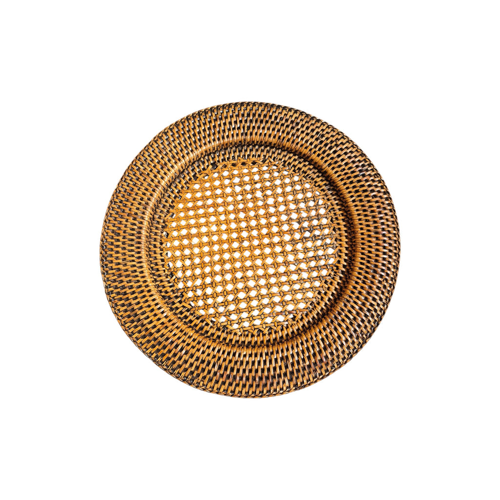 Rattan Brown Charger Plate | 32cm Diameter nz