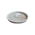 White Rattan Food Platter with Glass Bowl 45cm | Entertaining Serveware nz