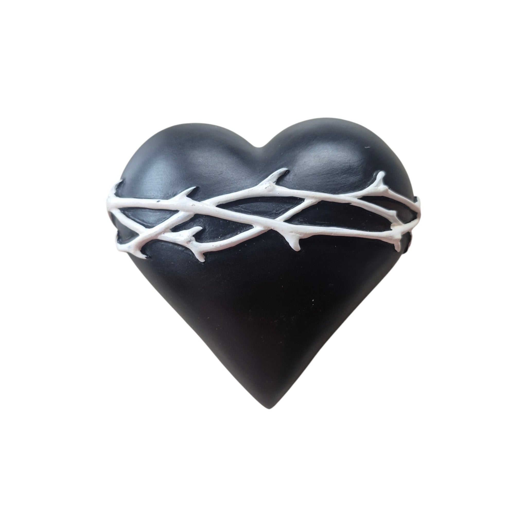 Black & White Barbed Wire Decorative Wall Heart nz