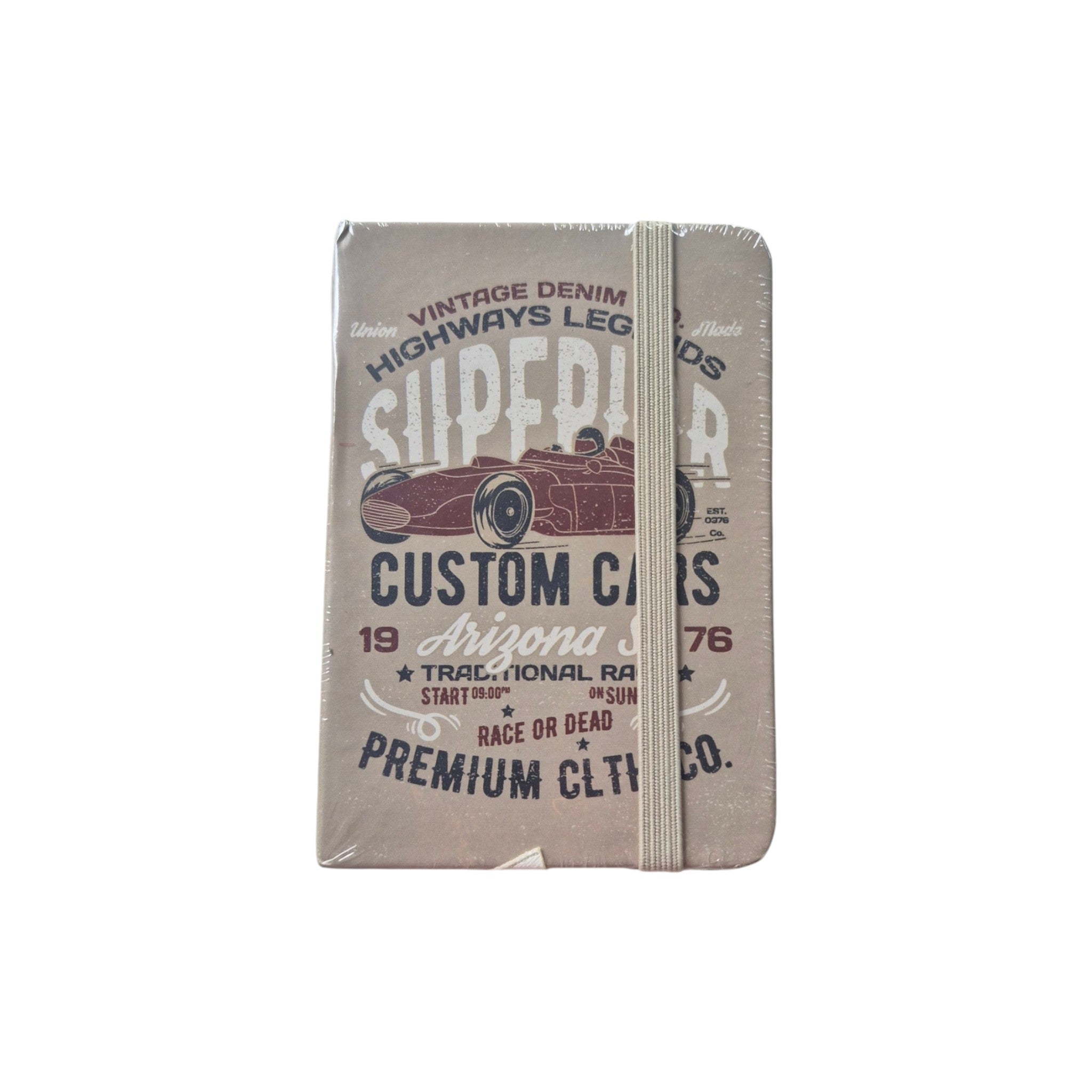 Superior Custom Cars Arizona 1976 design with cream elastic 10.5cm x 7cm nz