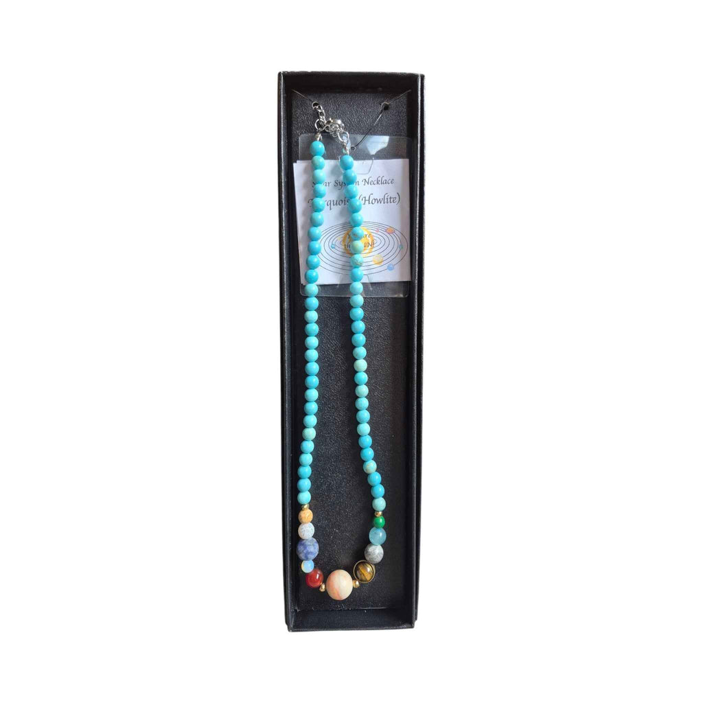 Solar System Necklace - Turquoise (Howlite)