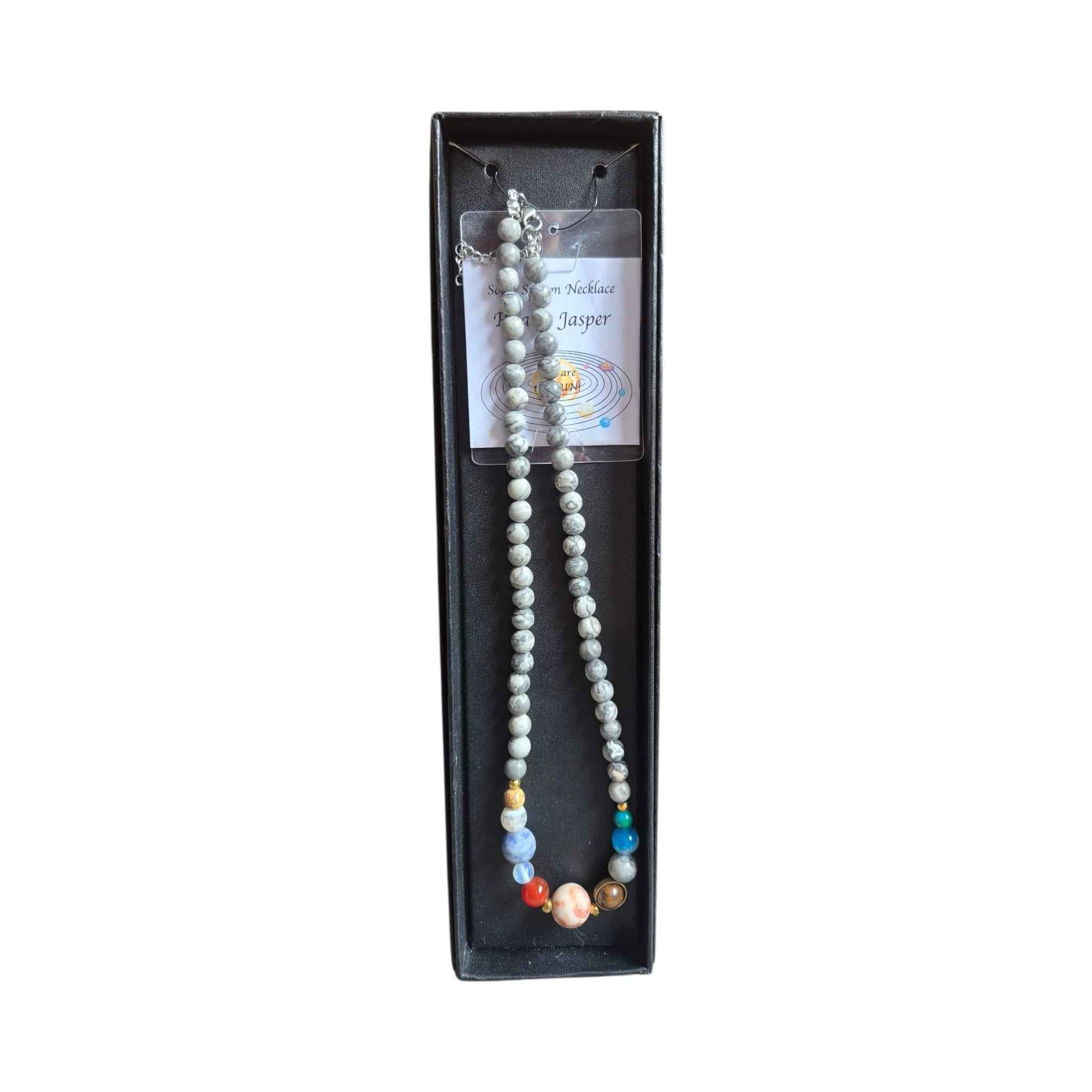 Solar System Necklace - Picasso Jasper
