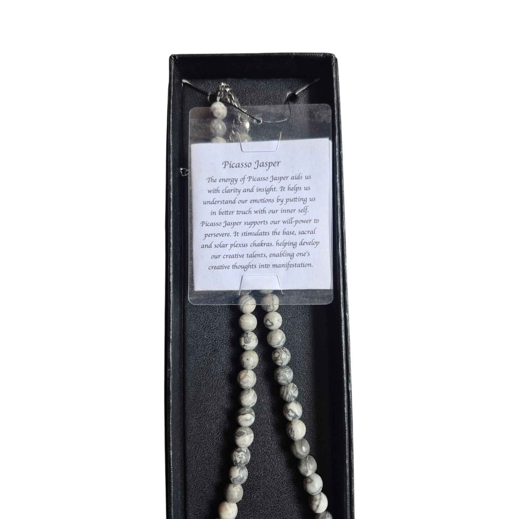 Solar System Necklace - Picasso Jasper
