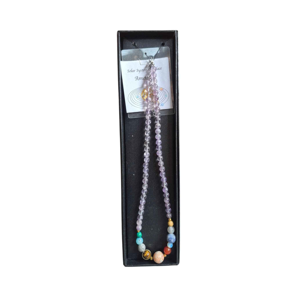 Solar System Necklace - Amethyst