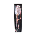 Mala Meditation Bead Necklace - Rhodochrosite & Rose Quartz - 68cm