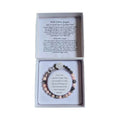 Pink Zebra Jasper with Crystal Quartz Guardian Angel Bracelet