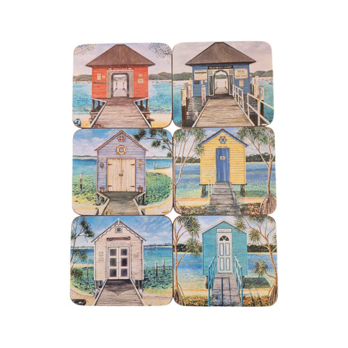 Boathouses 6 Pack Coasters
