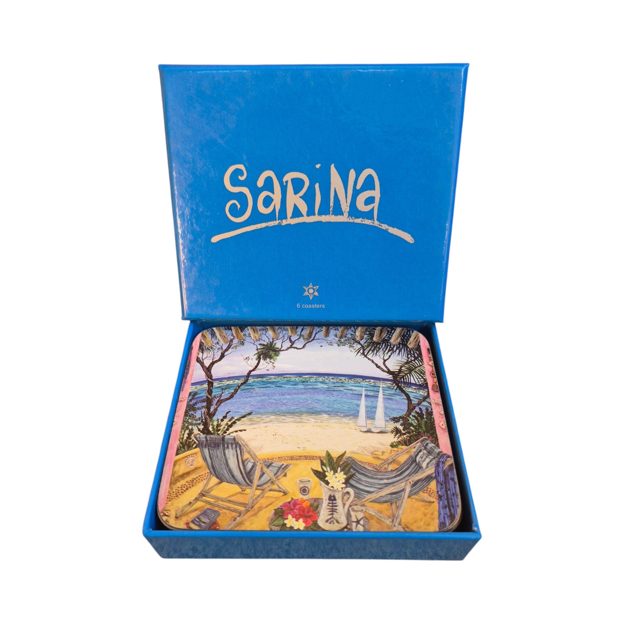 Coastal Verandahs 6 Pack Coasters nz Loren Boyd