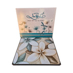 Ocean Frangipani 6 Pack Placemats nz Loren Boyd