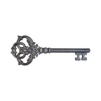 Extra Large Silver Decorative Cast Iron Key 26cm nz Loren Boyd