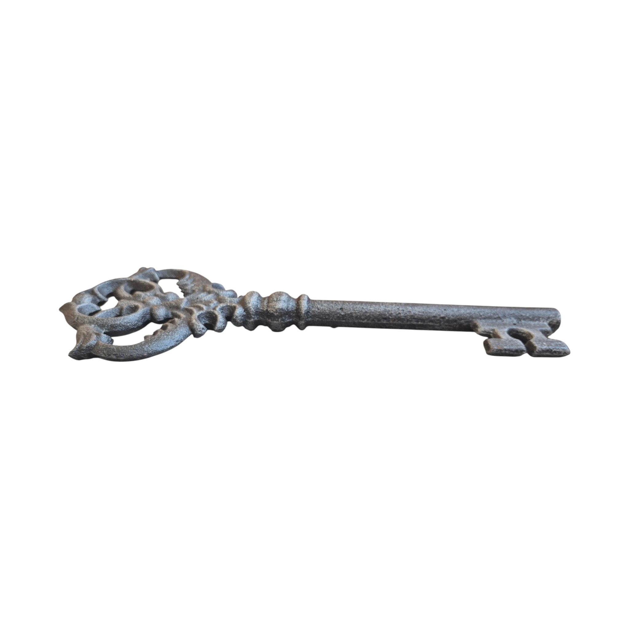 Extra Large Silver Decorative Cast Iron Key 26cm nz Loren Boyd