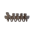 Rustic Dog Tail Wall 5 Hook Cast Iron nz Loren Boyd