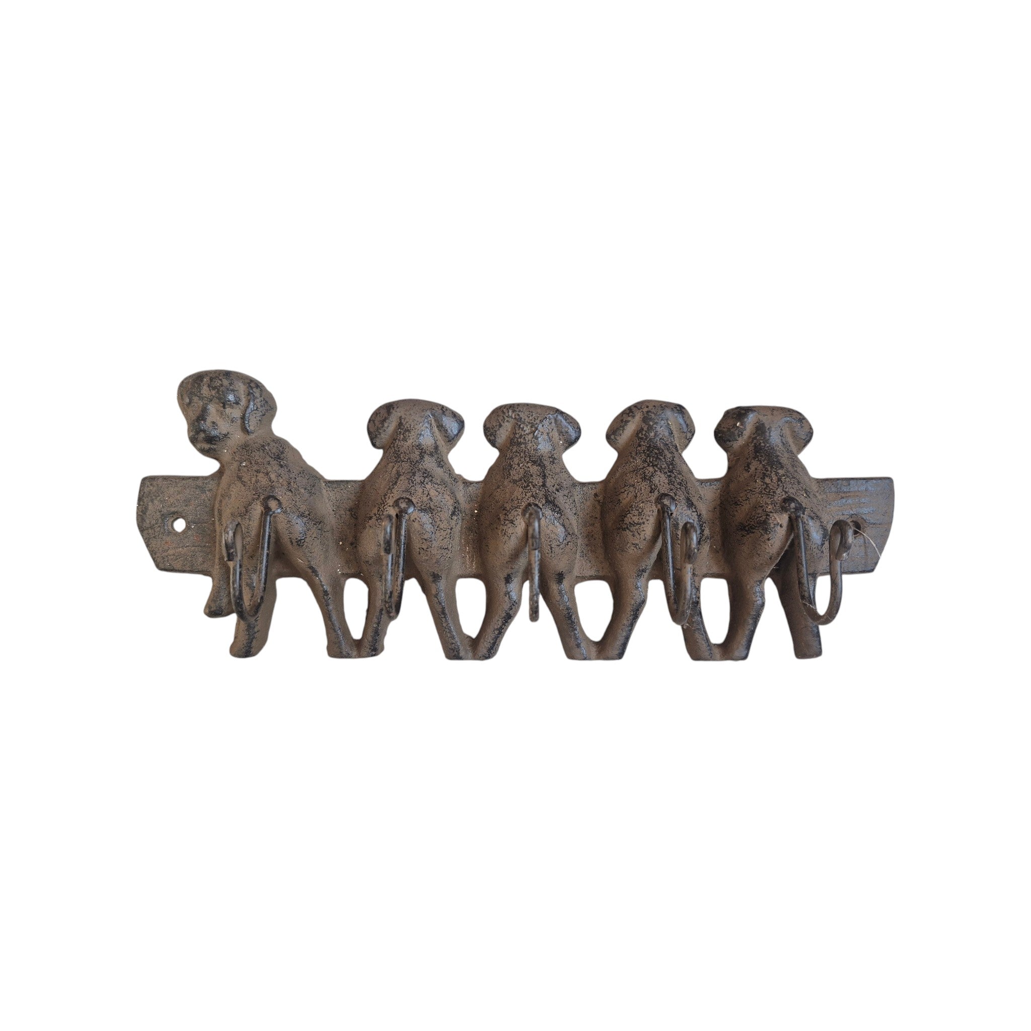 Rustic Dog Tail Wall 5 Hook Cast Iron nz Loren Boyd