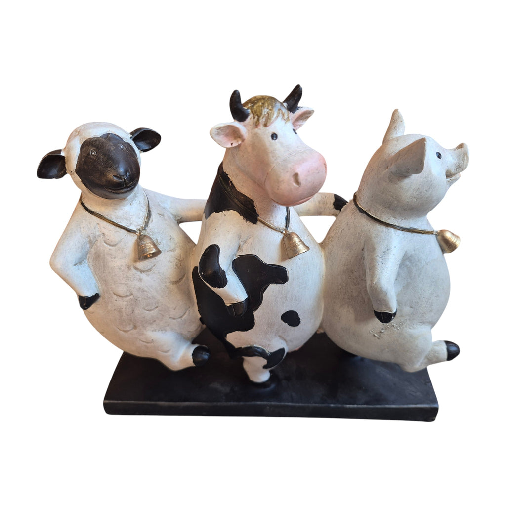 Dancing Troupe Farm Animal Figurine nz Loren Boyd