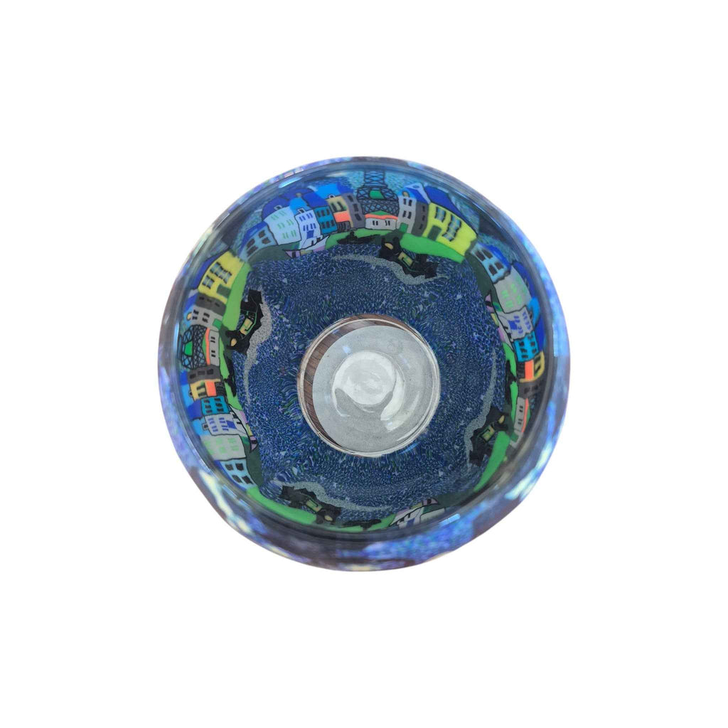 Paris by Night Glass Tealight Holder