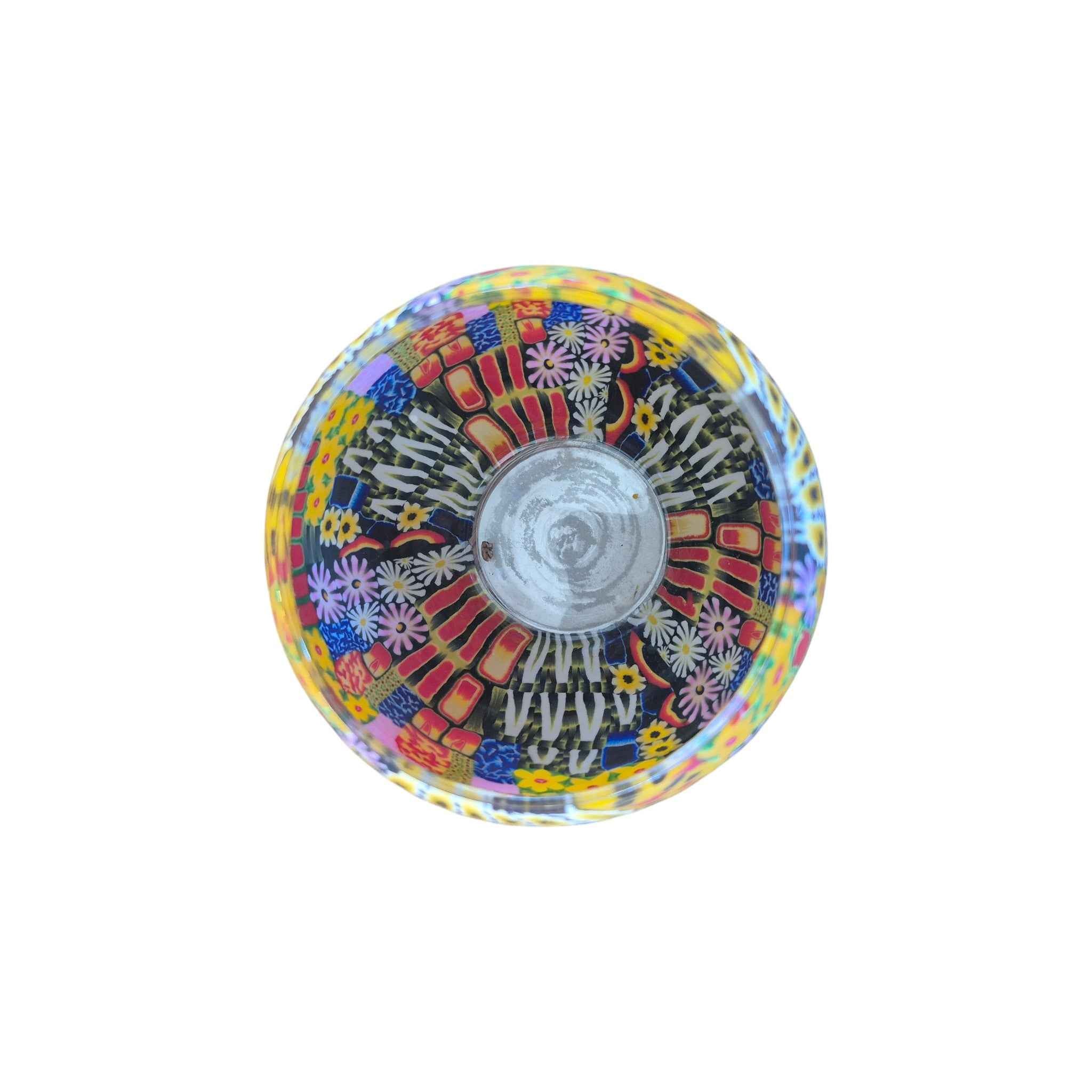 Flower Garden Glass Tealight Holder