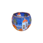 Santorini Sunset, Greece Glass Tealight Holder