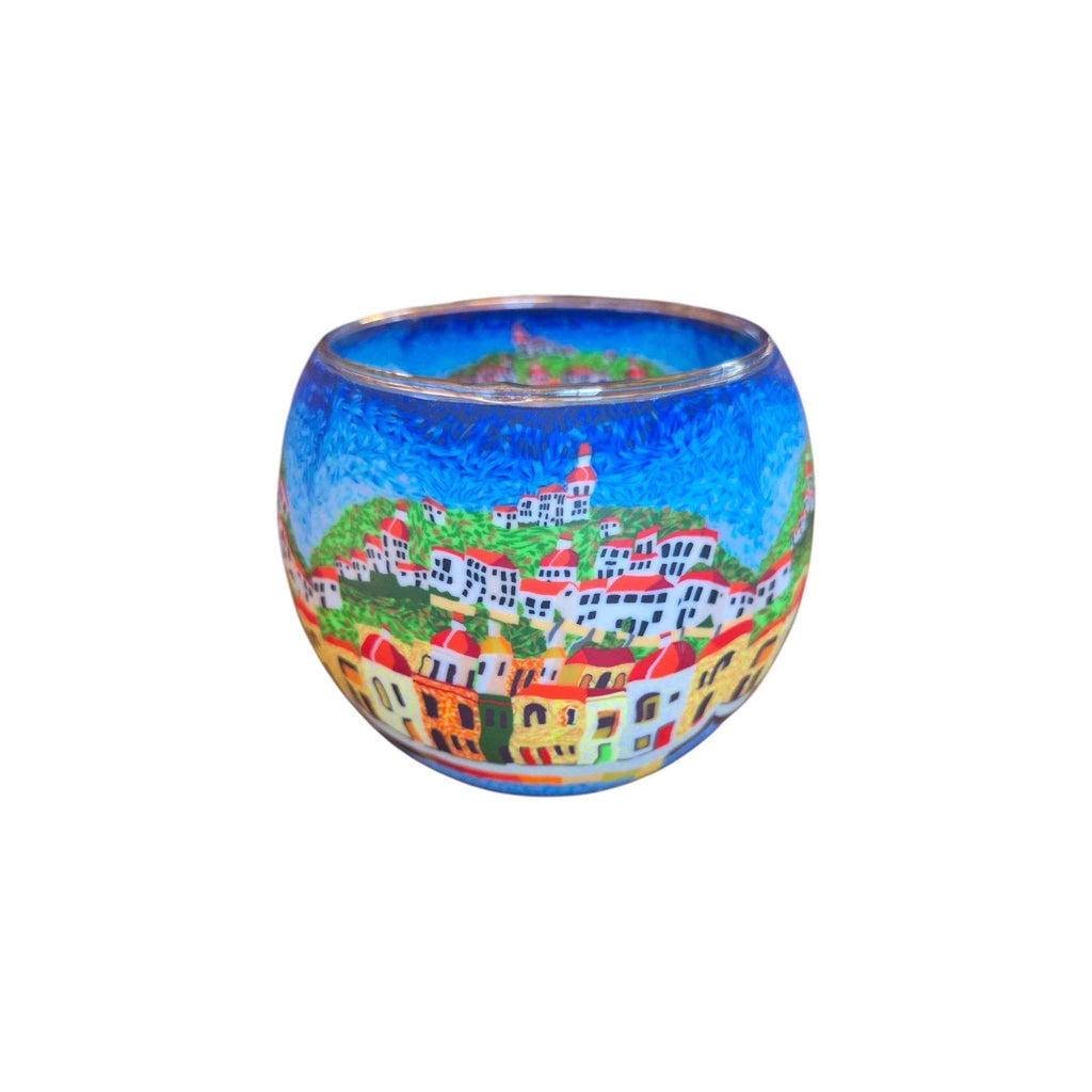 Bay of Silence, Italy Glass Tealight Holder