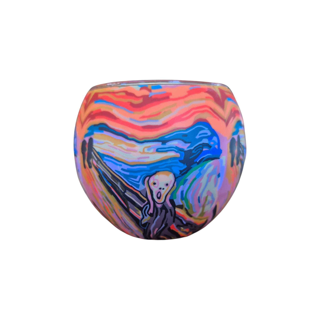 The Scream Glass Tealight Holder