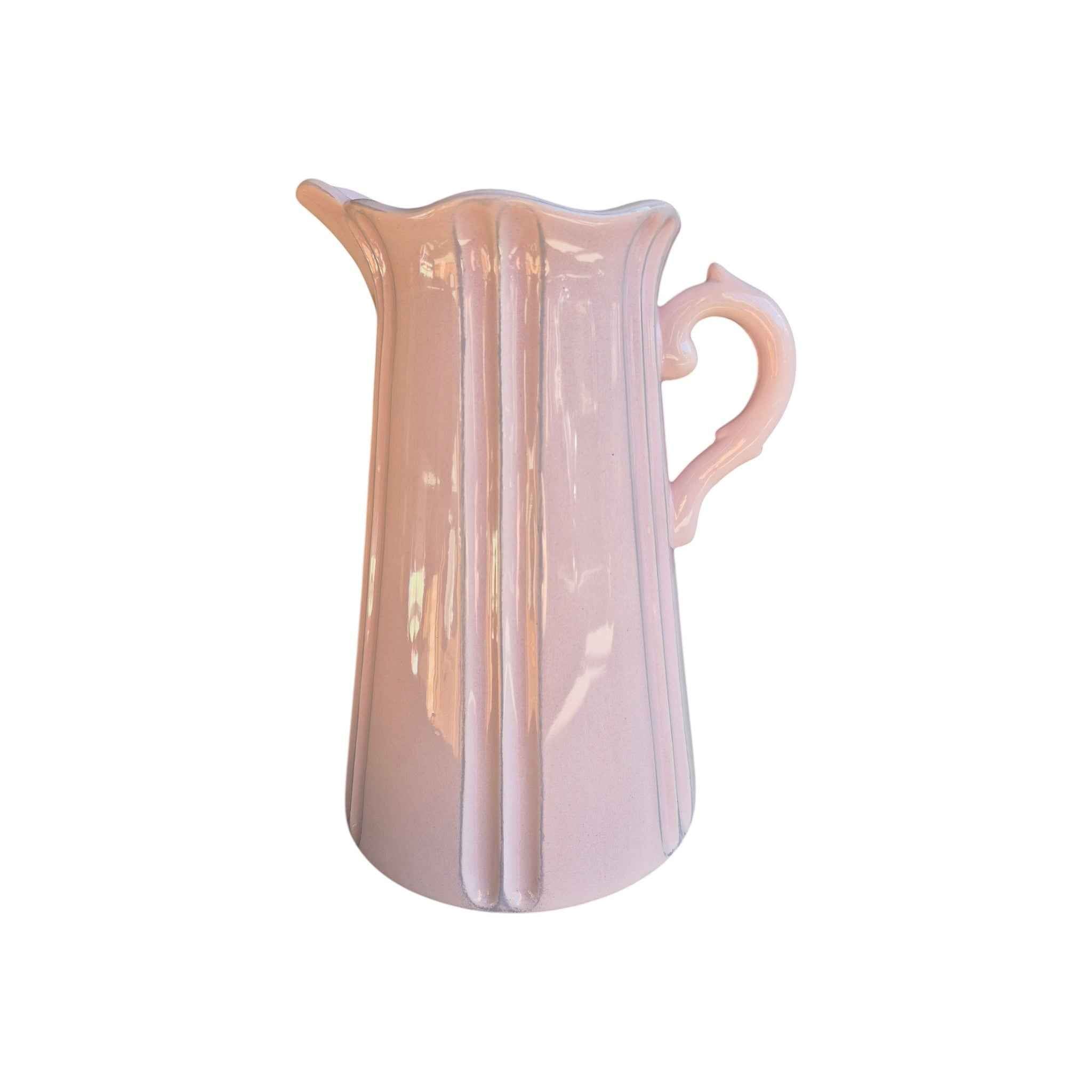 Baby Pink Ceramic Jug