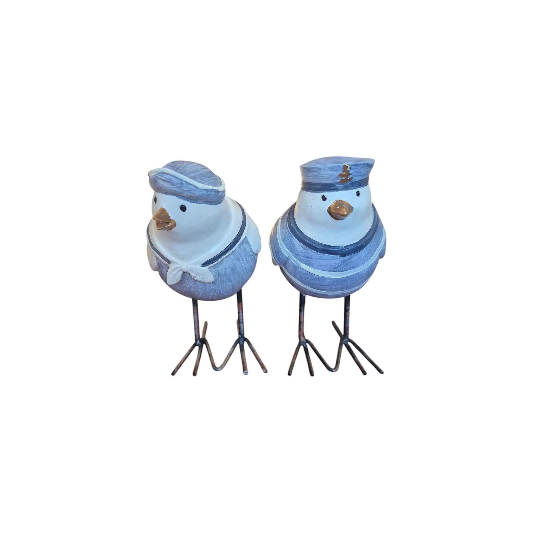 Metal Legs Beach Birds Set of 2