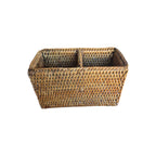 Rattan 3 Section Storage Tray
