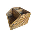 Rattan 3 Section Storage Tray