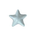 White ceramic starfish trinket dish approximately 13cm diameter, top view showing embossed dotted texture and soft white glaze nz Loren Boyd