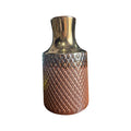 Retro Small Dark Brown Raku Vase