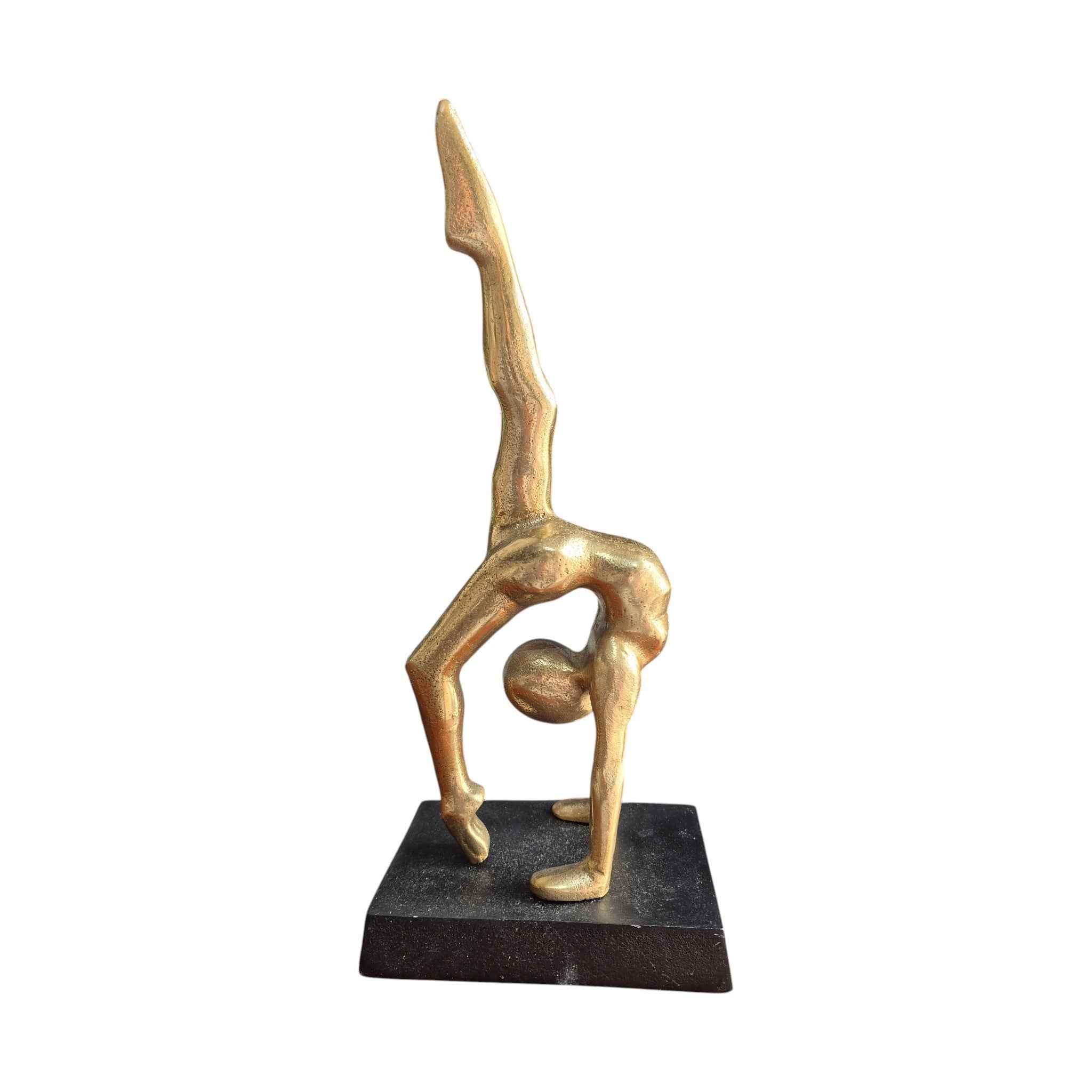 Gymnast Gold Sculpture