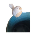 Ceramic White Bird Rim Animal