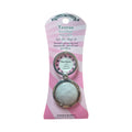 Zodiac Taurus Keychain with Rose Quartz gemstone in silver locket frame on pink display card