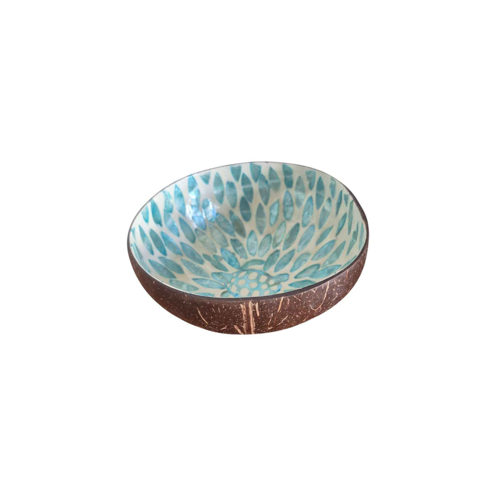 Blue Turtle Coconut Bowl