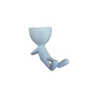 White lying-down Egghead Planter, top view