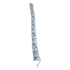 Ships Ahoy Draught Stopper 85cm laid straight, showing nautical print and hanging loop